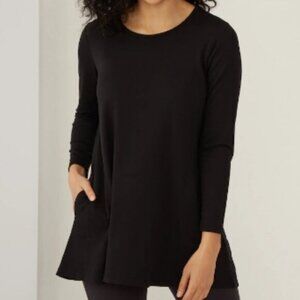 New Mr. Max Black Swing Tunic Top with Pockets Size Large bin 3E